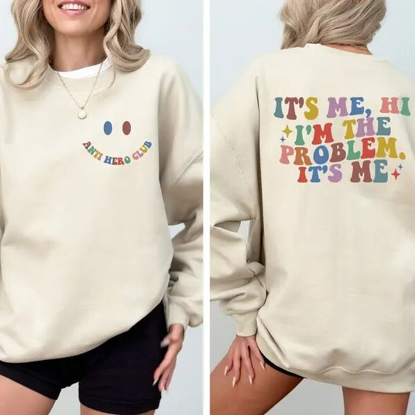 Mama Sweater, It's Me Hi I'm The Problem It's Me Sweatshirt, Cool Mom Sweatshirt, I'm The Problem Retro Sweatshirt,...