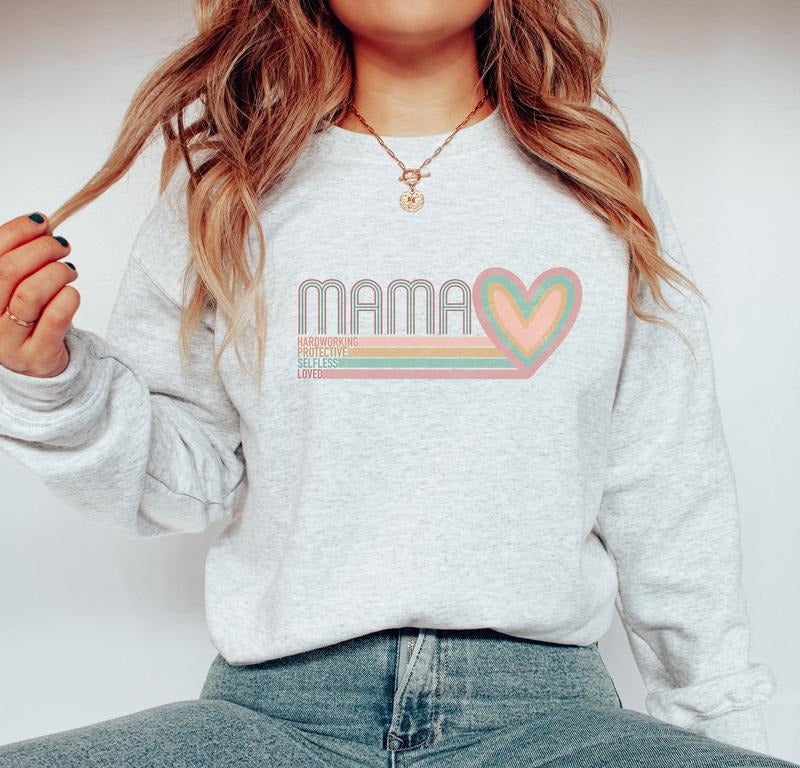 Mama Sweatshirt DRG, Mama Sublimation T-Shirt DRG, Retro Mama sublimation Design Sweatshirt, Mama sublimation T-Shirt...