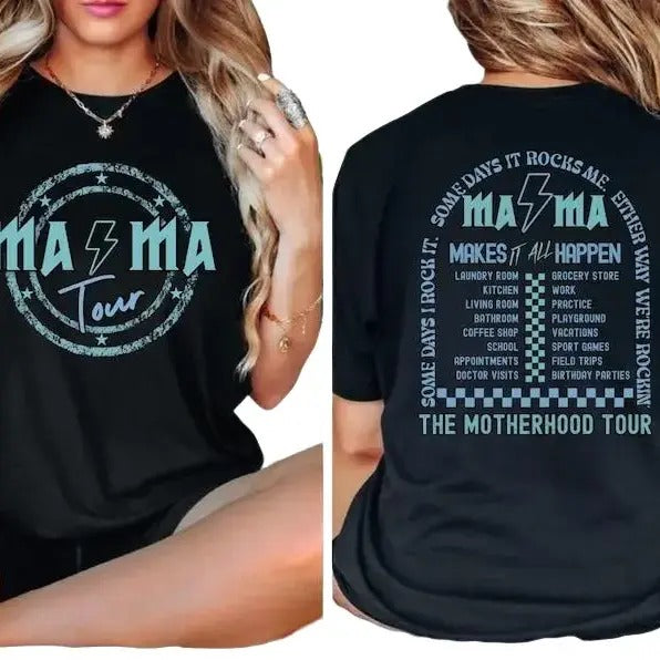 Mama rock tour shirt, funny Mothers gift Hoodie, Sweatshirt | HypeDripTees.com