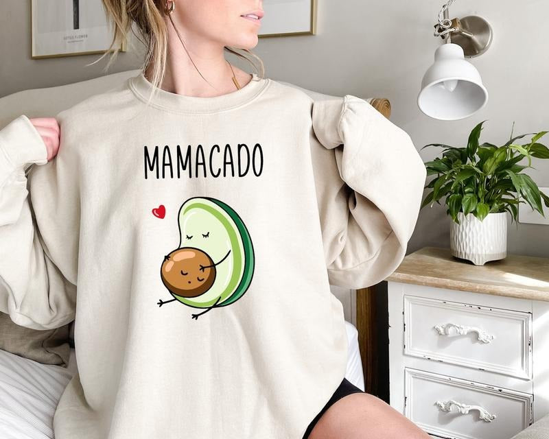 Mamacado Sweatshirt, Mama Avocado Crewneck, Baby Announcement Shirt, New Mom Hoodie, Pregnancy Reveal Sweatshirt,...