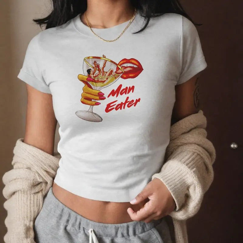 Man Eater Baby Tee - tee style, Unisex T-shirt, Gift for him, Gift for her, Trending shirt Hoodie, Sweatshirt
