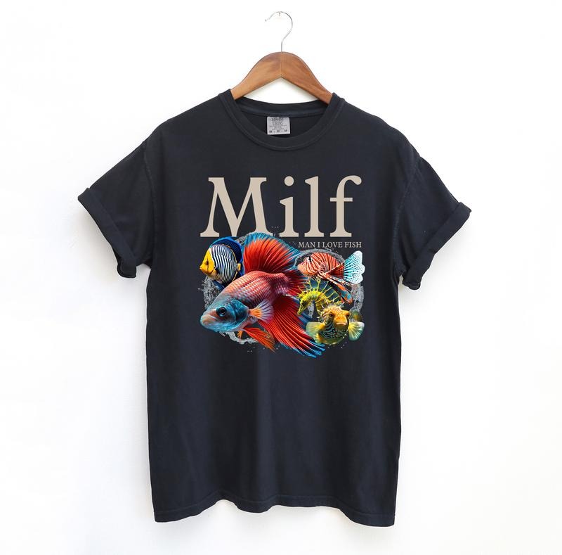 Man I Love Fish T Shirt, Fish Comfort Colors Graphic Tee Hoodie, Sweatshirt | HypeDripTees.com