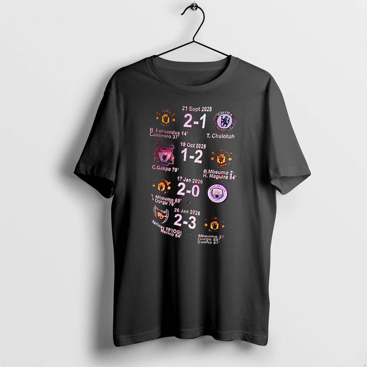 Manchester United 2 1 Chelsea Liverpool Fc 1 2 Manchester United 2 0 Manchester City T-Shirts, Hoodie, Sweatshirt