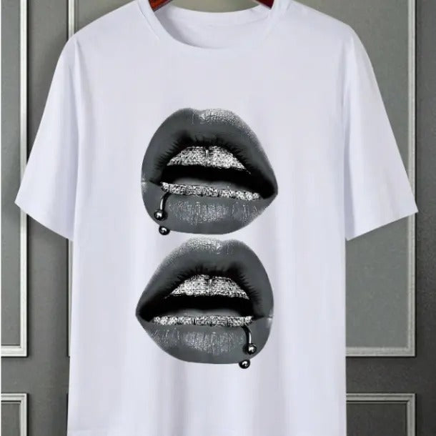 Manfinity EMRG Men's Graphic Slim-Fit T-Shirt Cotton Unisex T-Shirt Menswear Top, Womenswear Top Underwear Streetwear...