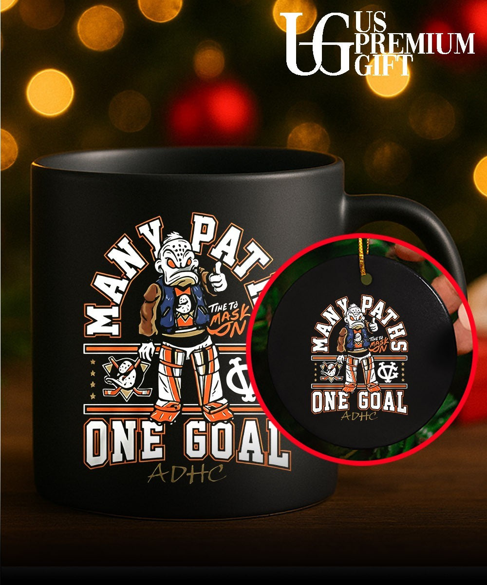 Many Paths Time To Mask One Goal ADHC Anaheim Ducks shirt