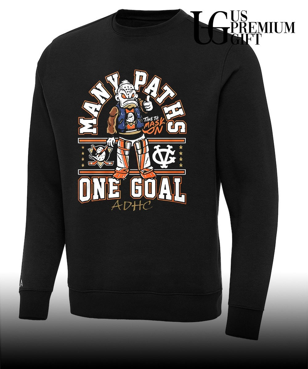 Many Paths Time To Mask One Goal ADHC Anaheim Ducks shirt