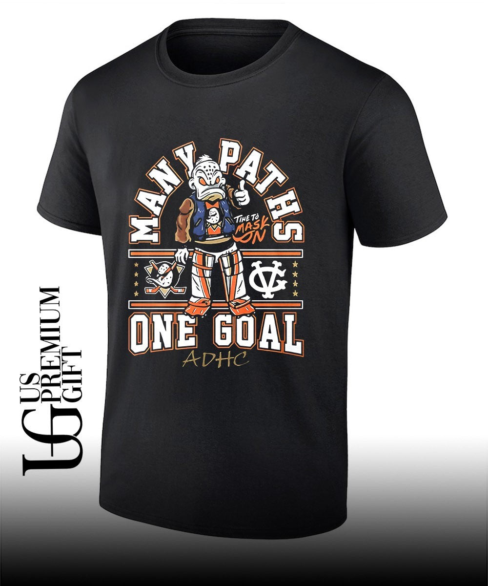 Many Paths Time To Mask One Goal ADHC Anaheim Ducks shirt
