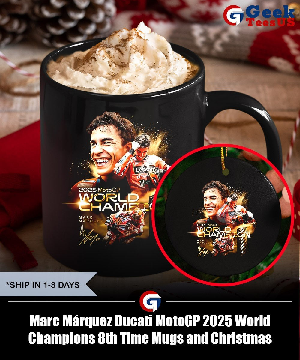 Marc Márquez Ducati MotoGP 2025 World Champions 8th Time shirt
