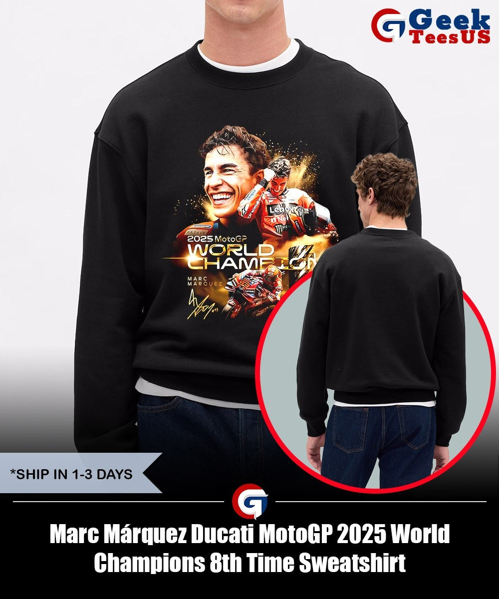 Marc Márquez Ducati MotoGP 2025 World Champions 8th Time shirt