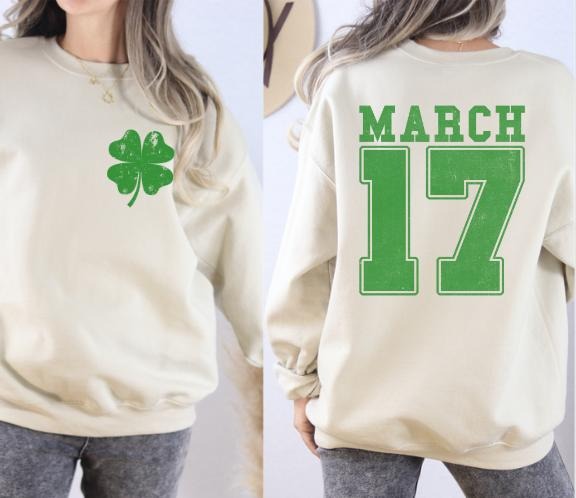 March 17 Jersey style Sweatshirt T-Shirts, Hoodie | HypeDripTees.com