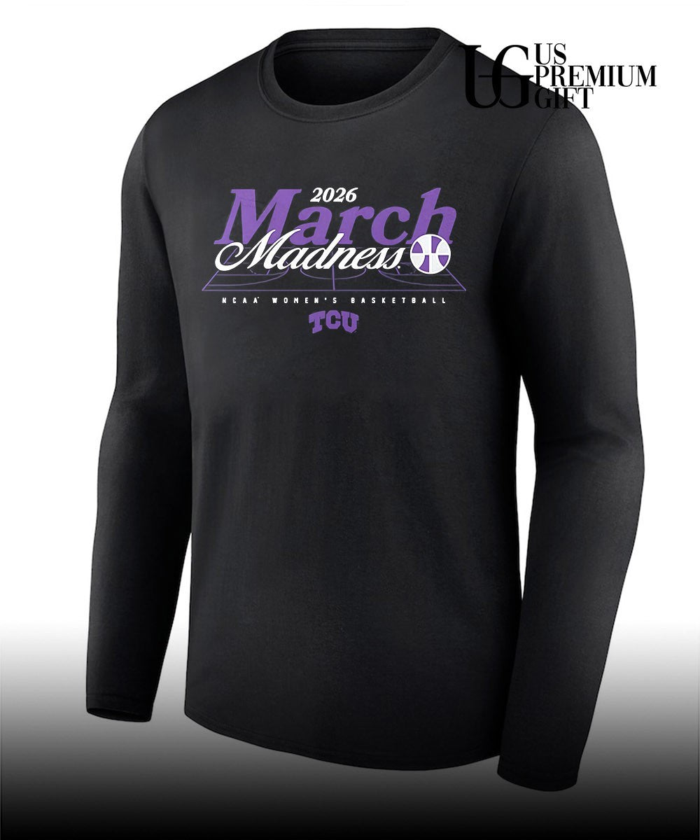 March Madness 2026 TCU Horned Frogs NCAA Women’s basketball shirt