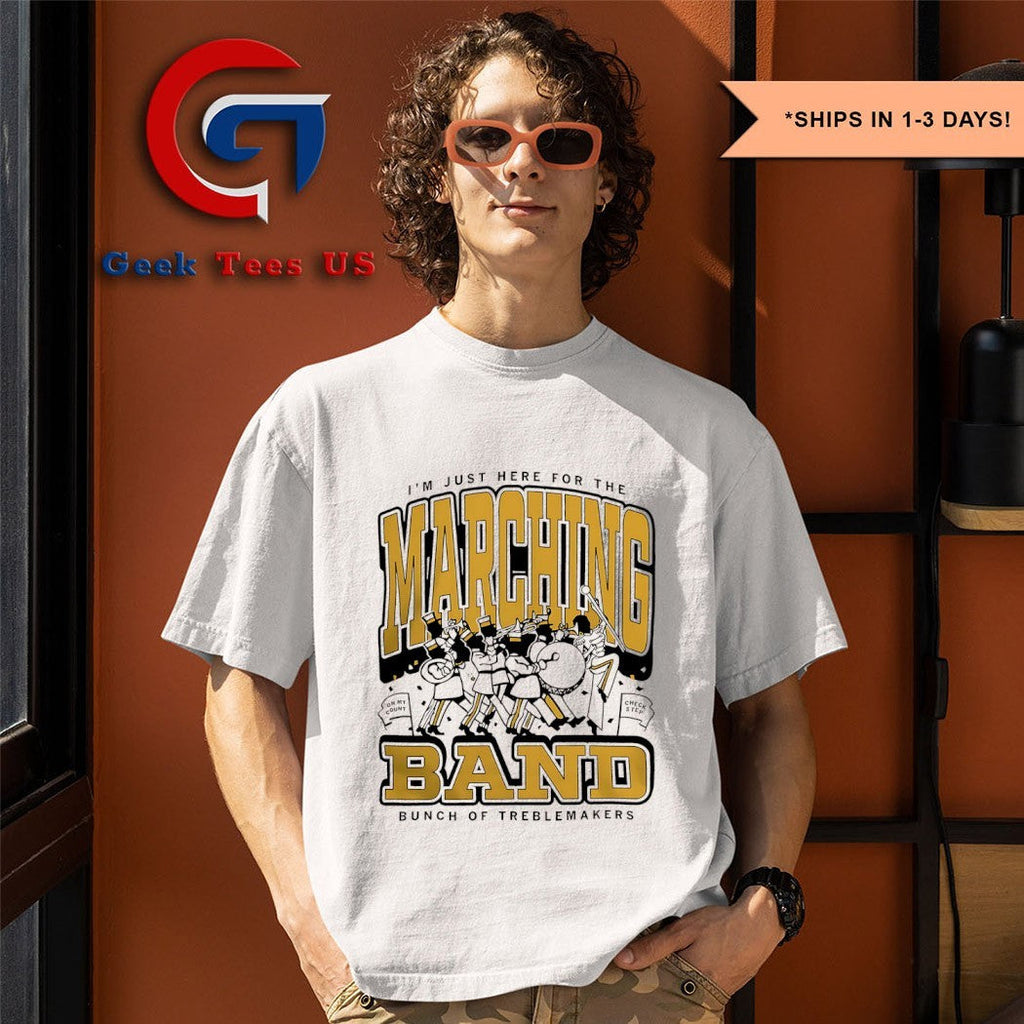Marching Band Max Collegiate Gold Treblemakers shirt