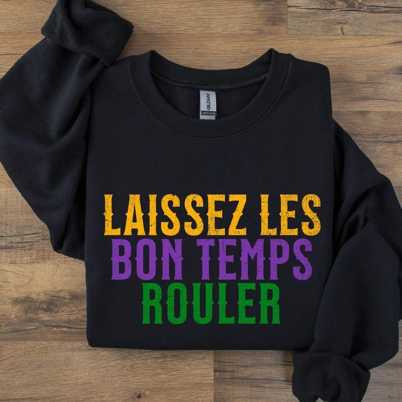 Mardi Gras Sweatshirt, Mardi Gras Shirt Unisex, Mardi Gras 2025, Louisiana Mardi Gras,  Fat Tuesday, Fleur De Lis Tee,...