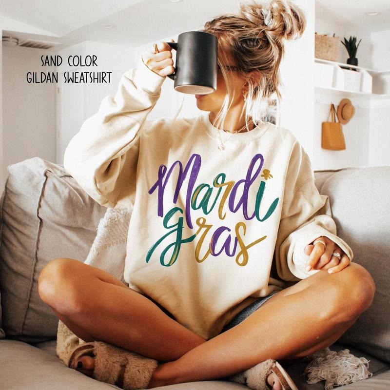 Mardi Gras Sweatshirt, Mardi Gras Shirt, Mardi Gras Festival Shirt, Mardi Gras Celebration Shirt Hoodie | HypeDripTees.com