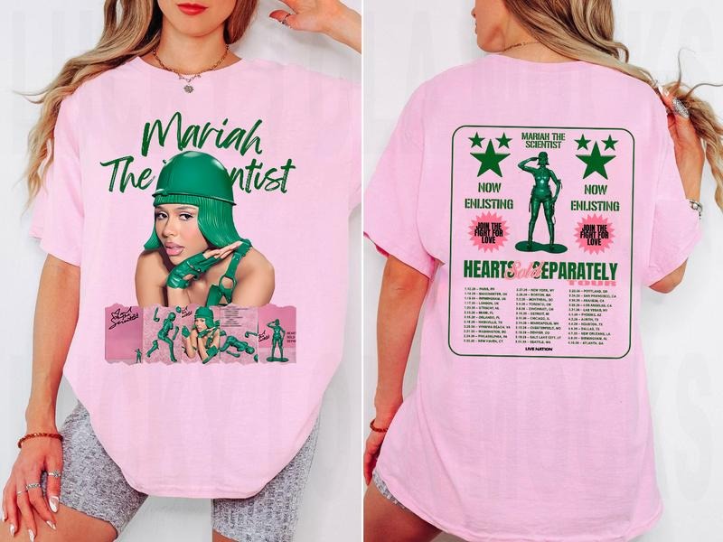 Mariahhh Scientist Shirt, Hearts Sold Separately Concert Fan T-Shirt Hoodie, Sweatshirt | HypeDripTees.com