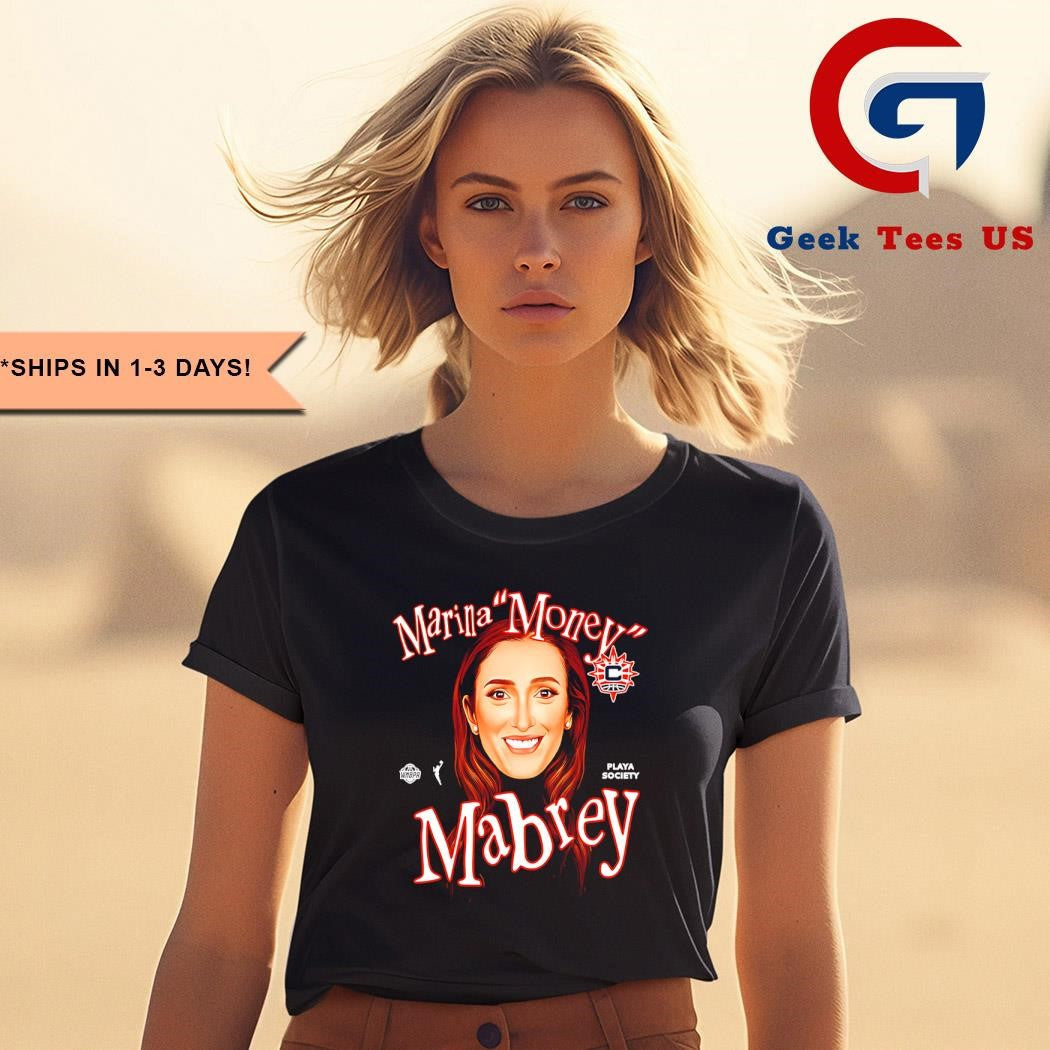Marina Money Mabrey big head Connecticut Sun WNBA shirt