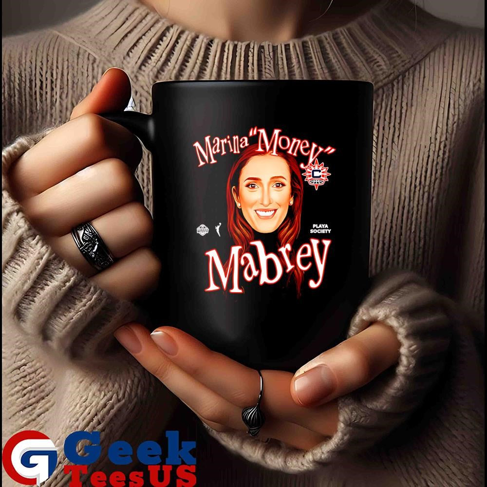 Marina Money Mabrey big head Connecticut Sun WNBA shirt