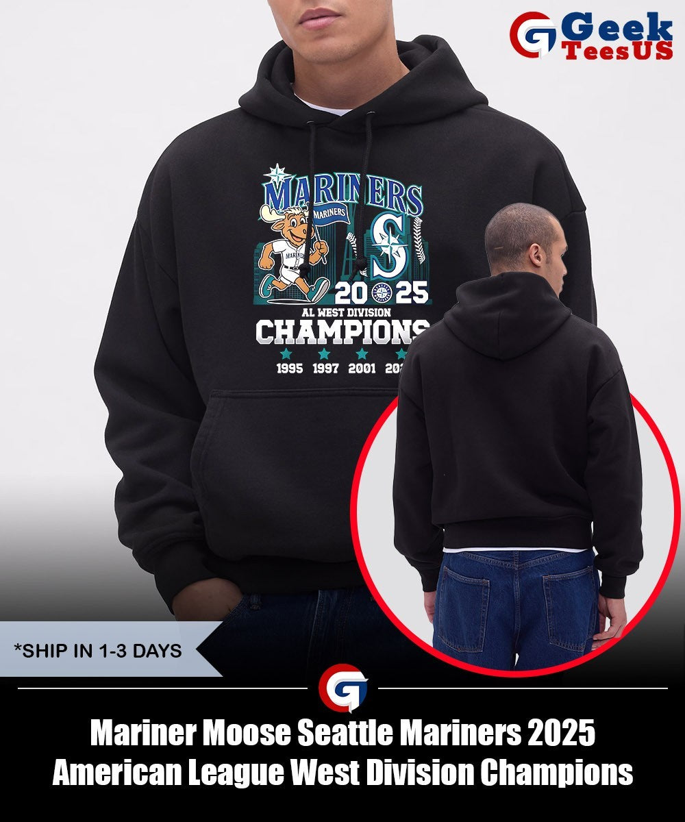 Mariner Moose Seattle Mariners 2025 American League West Division Champions shirt