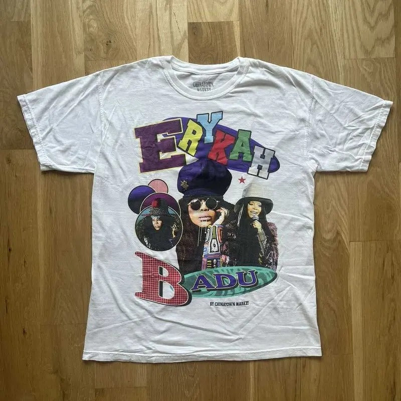 Market Chinatown Market Erykah Badu Band T-Shirt Cotton Menswear Hoodie, Sweatshirt | HypeDripTees.com