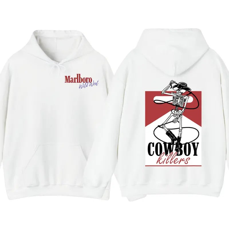 Marlboro Wild West Cowboy Killer Double Sided Hoodie - Cowboy Killer Hoodie - Sweatshirt, Menswear Hoodie & Sweater T-Shirts