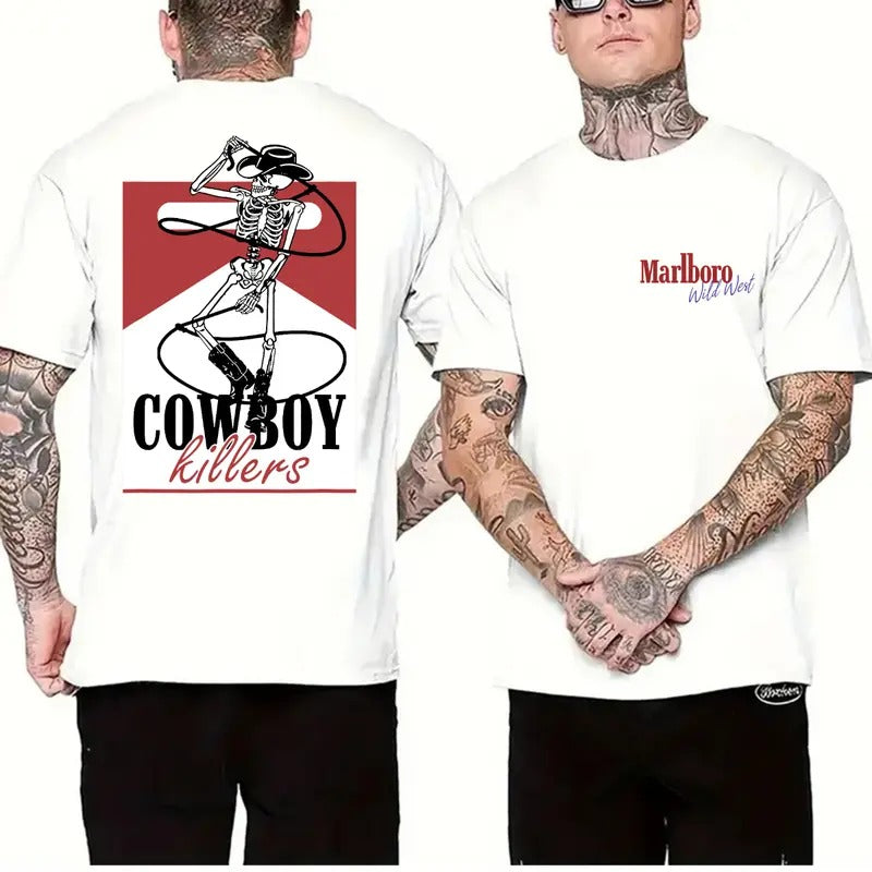 Marlboro Wild West Cowboy Killer Double Sided Tee