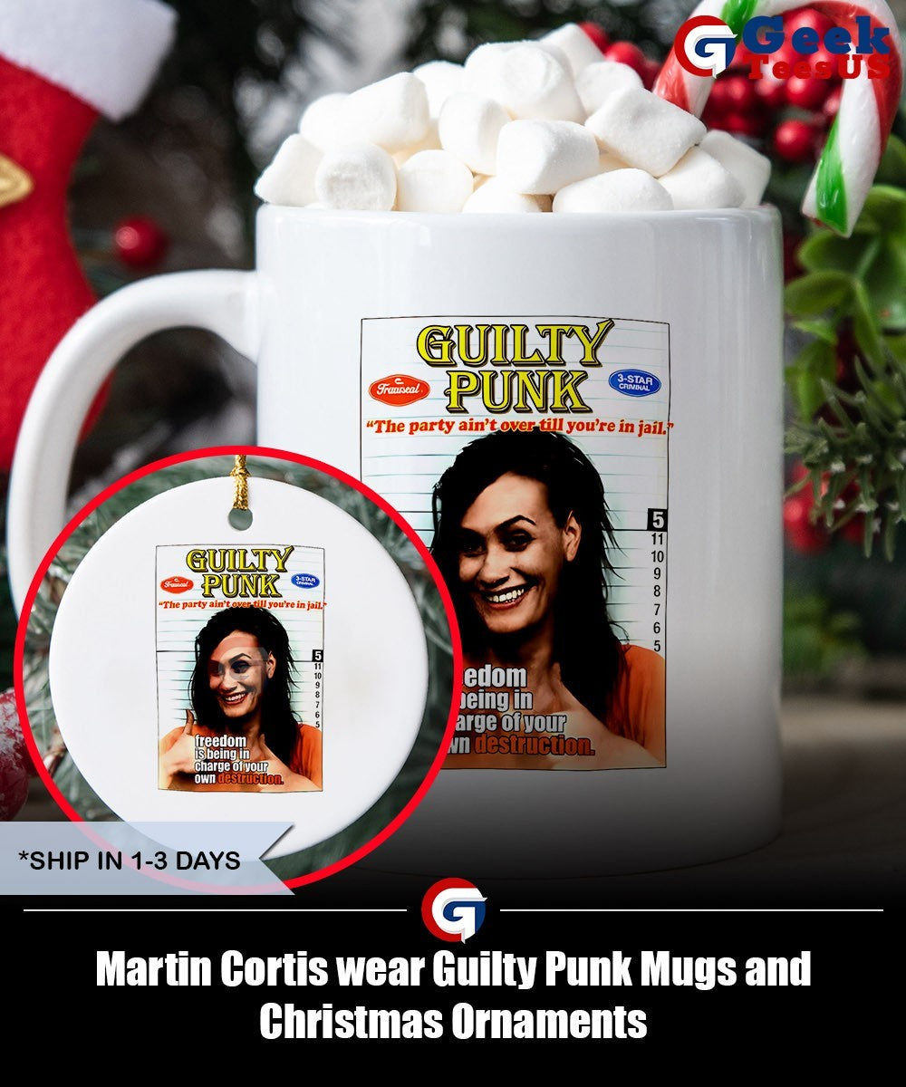 Martin Cortis wear Guilty Punk shirt