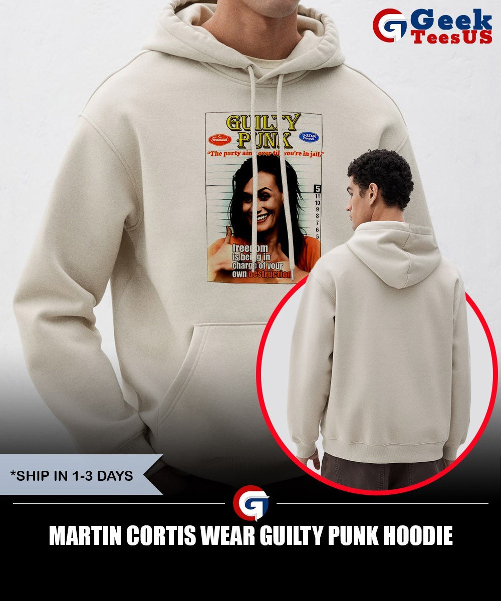Martin Cortis wear Guilty Punk shirt
