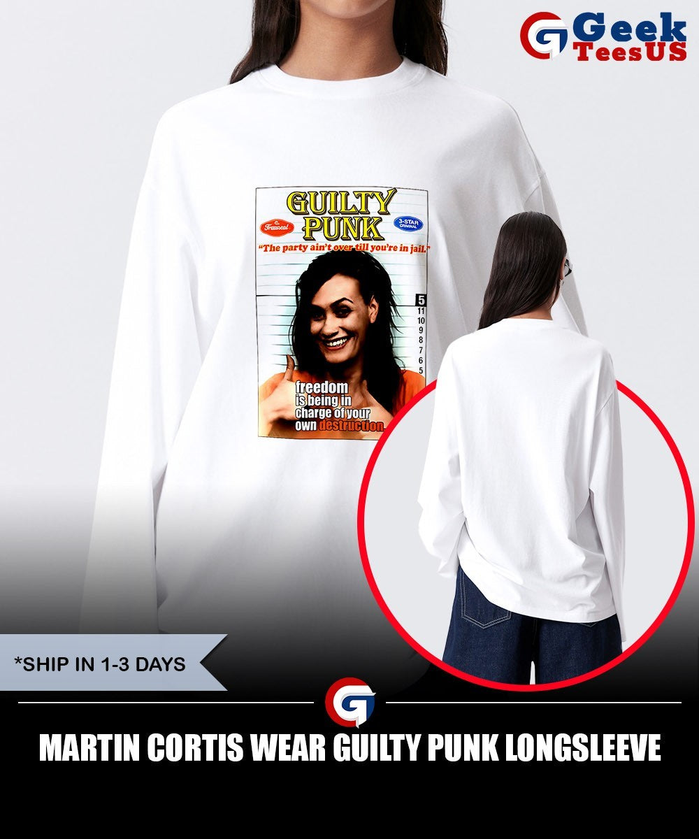 Martin Cortis wear Guilty Punk shirt