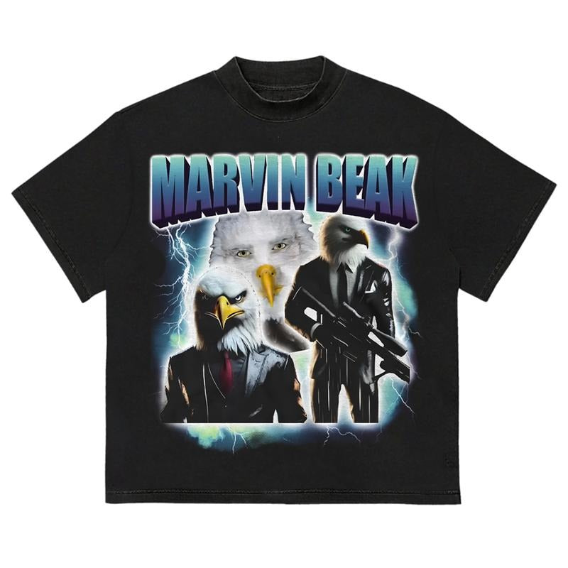 Marvin Beak Funny Staring Eagle Dank Meme T-Shirt Street Style Lightweight and Breathable Hoodie, Sweatshirt