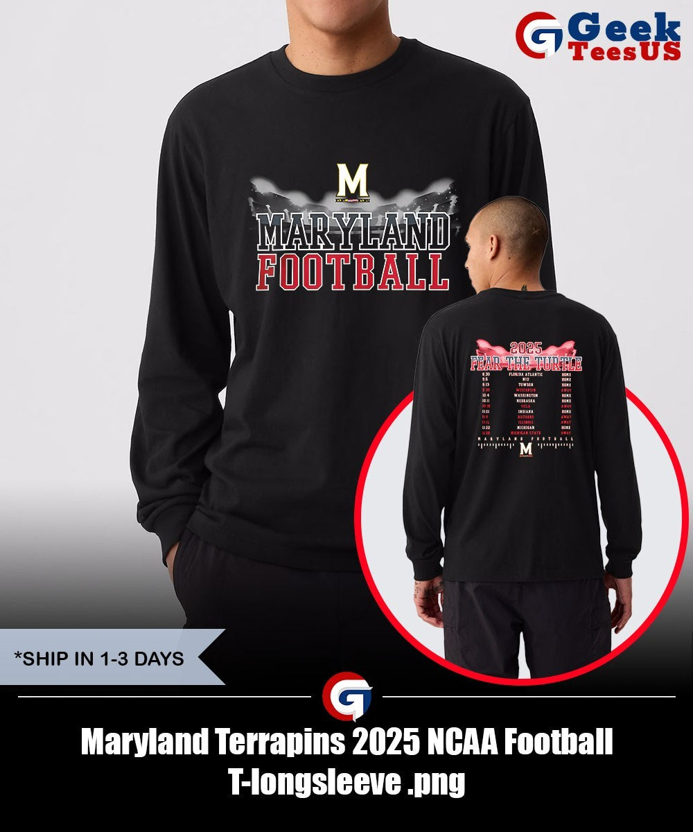 Maryland Terrapins 2025 NCAA Football T-shirt