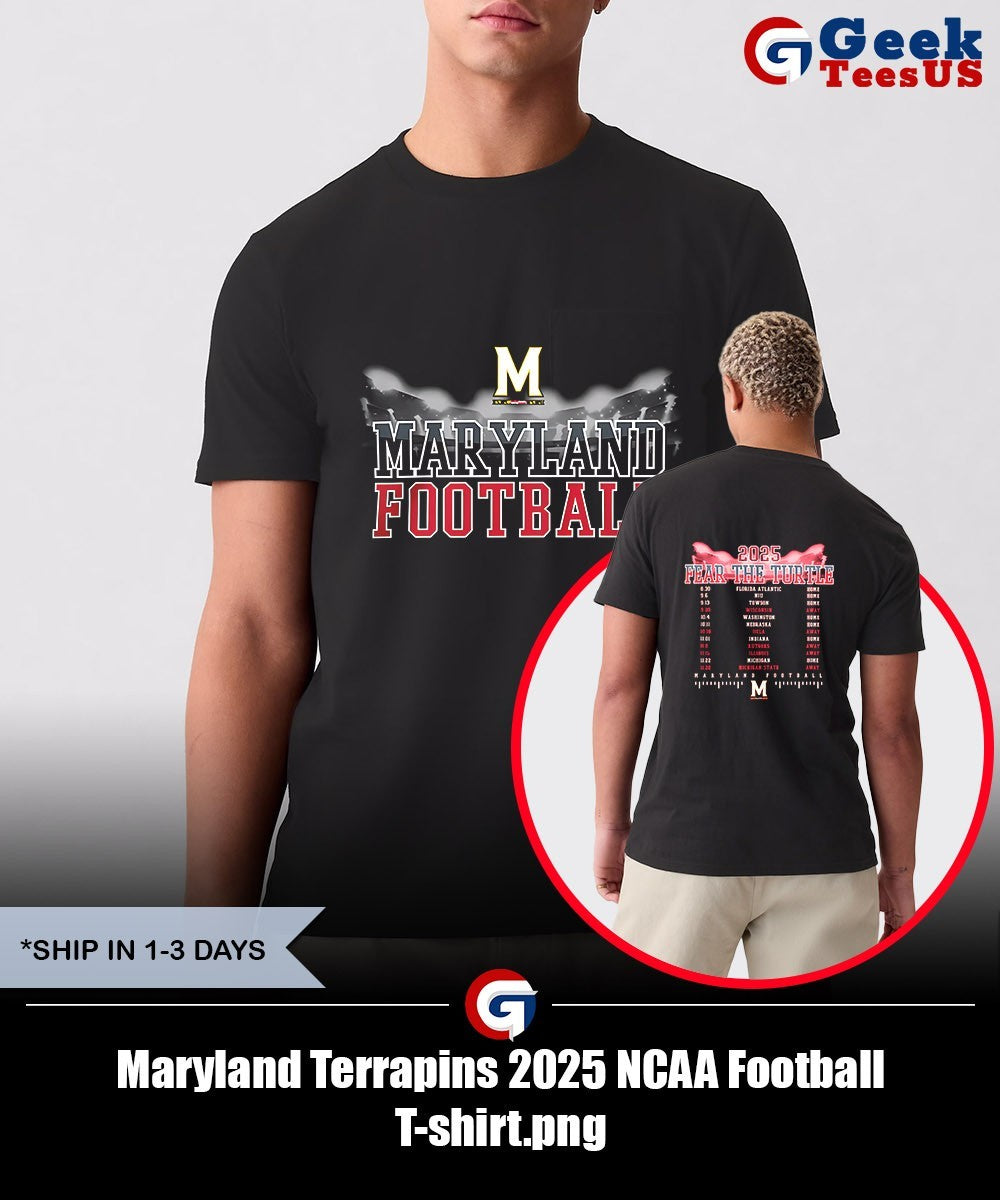 Maryland Terrapins 2025 NCAA Football T-shirt