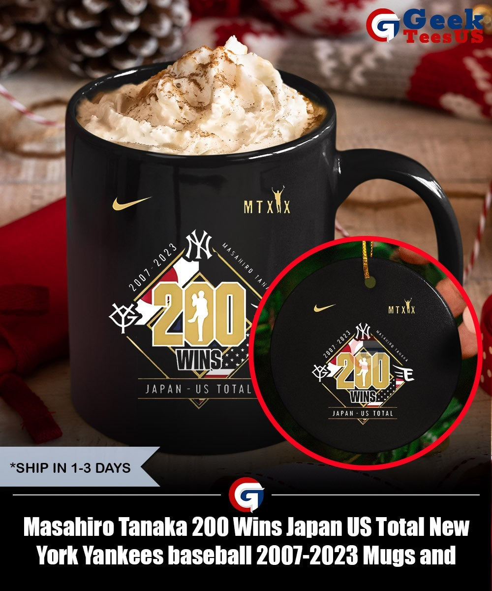 Masahiro Tanaka 200 Wins Japan US Total New York Yankees baseball 2007-2023 shirt