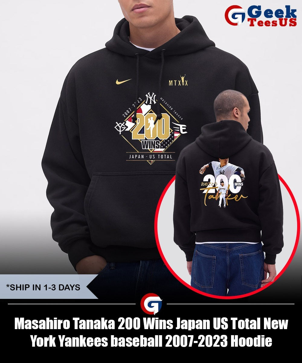 Masahiro Tanaka 200 Wins Japan US Total New York Yankees baseball 2007-2023 shirt