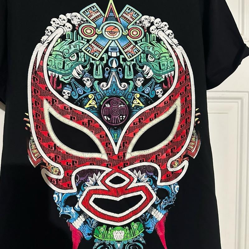Mascara azteca Tshirt Crewneck Tshirt Hoodie, Sweatshirt | HypeDripTees.com