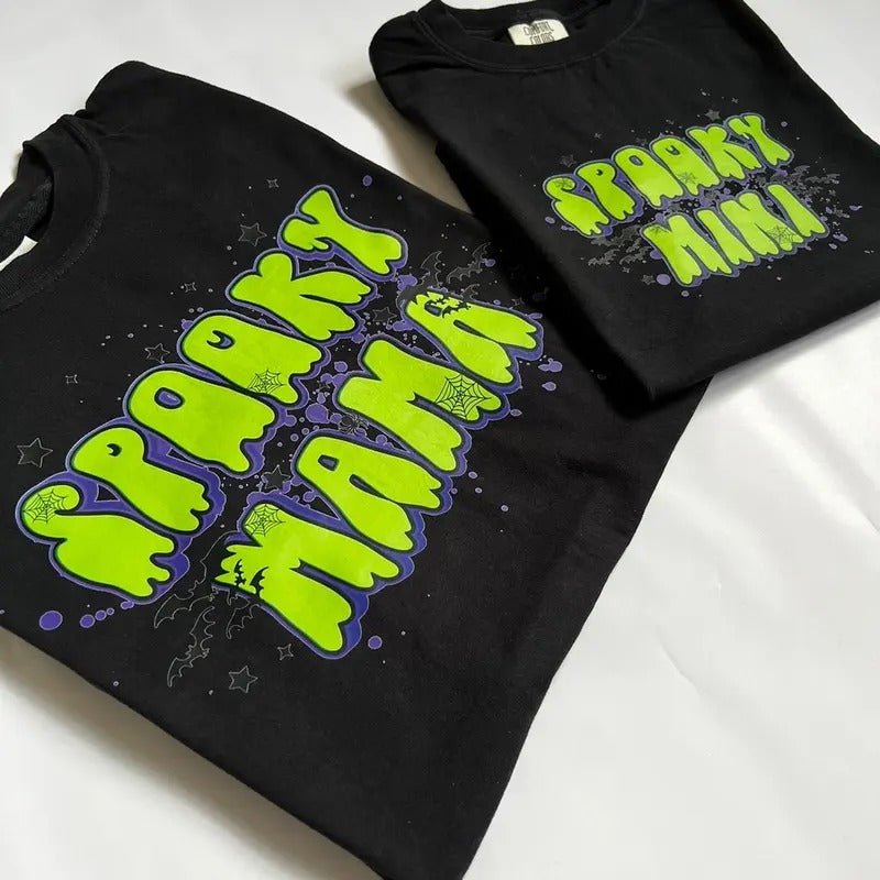 Matching Spooky Mama & Mini Shirts Hoodie, Sweatshirt | HypeDripTees.com