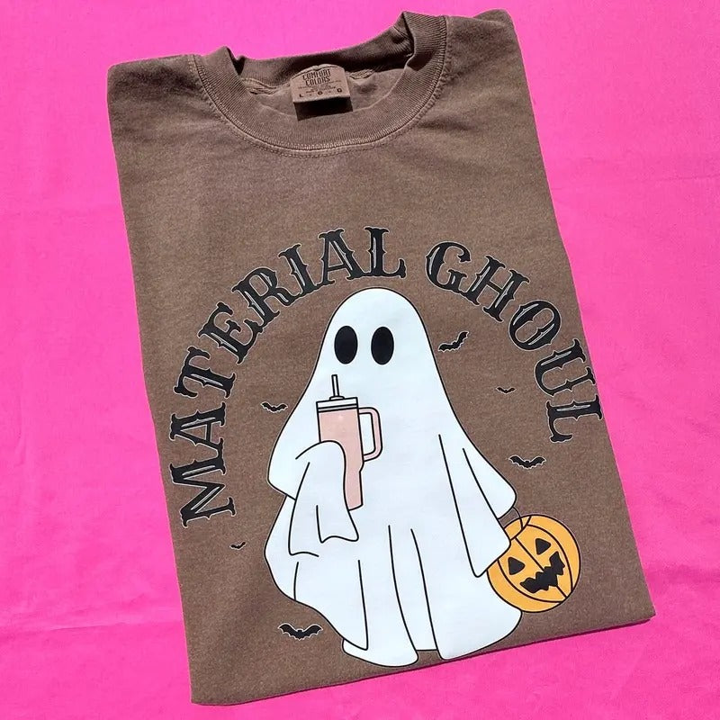 Material GHOUL Comfort Colors T-Shirt Hoodie, Sweatshirt | HypeDripTees.com