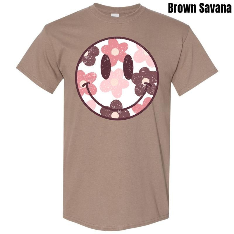 Mauve Mix Happy Face  Gildan Short Sleeve T-Shirt 'NLB' Hoodie, Sweatshirt | HypeDripTees.com