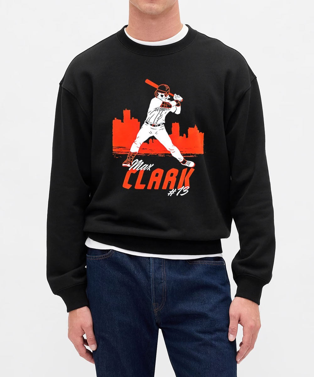 Max Clark Detroit Tigers MLB Motor City Lefty shirt
