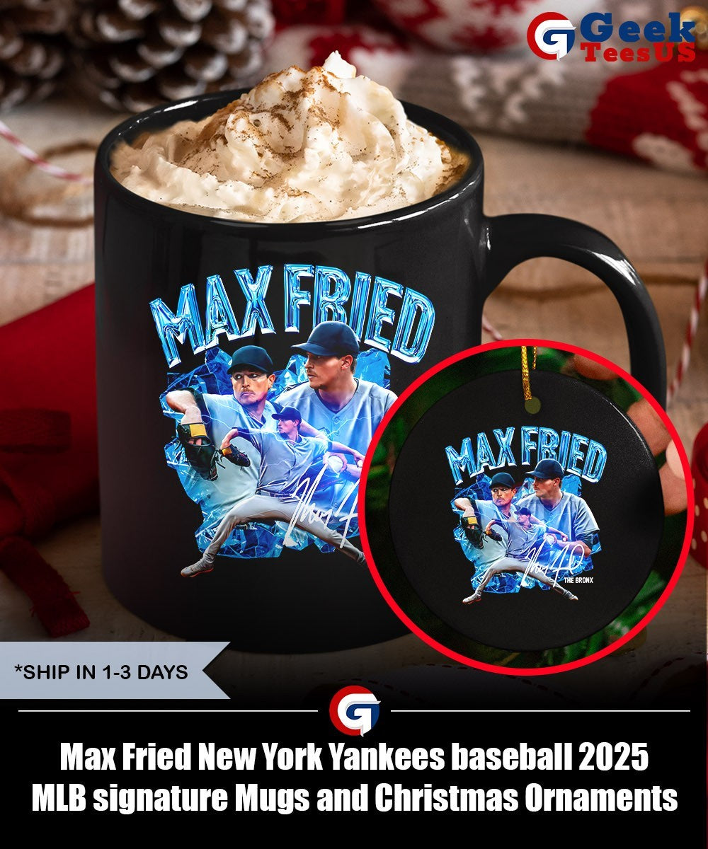 Max Fried New York Yankees baseball 2025 MLB signature shirt