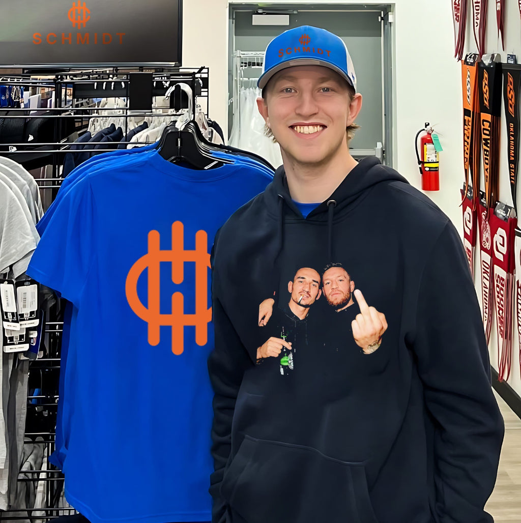 Max Holloway & Conor Mcgregor UFC middle finger graphic shirt