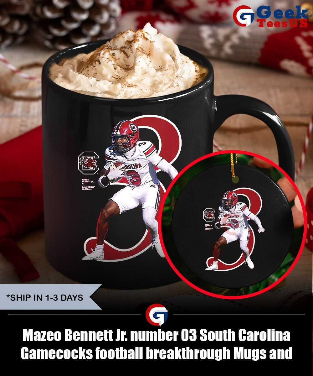 Mazeo Bennett Jr. number 03 South Carolina Gamecocks football breakthrough shirt