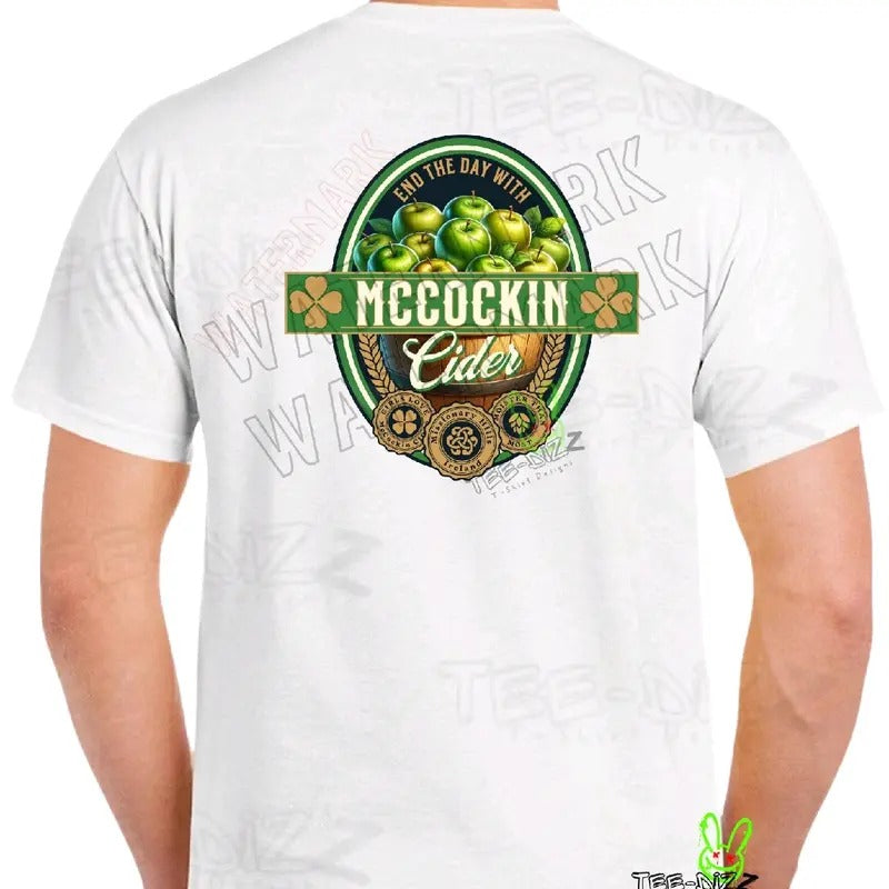 McCockin Cider Men's funny T-shirt- Crewneck humor Menswear Casual Tshirt Hoodie, Sweatshirt | HypeDripTees.com