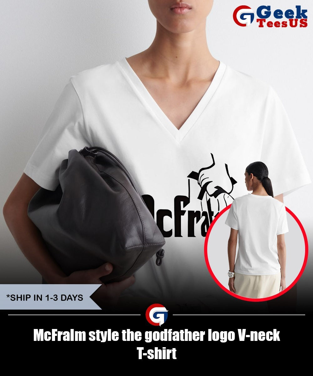 McFralm style the godfather logo shirt