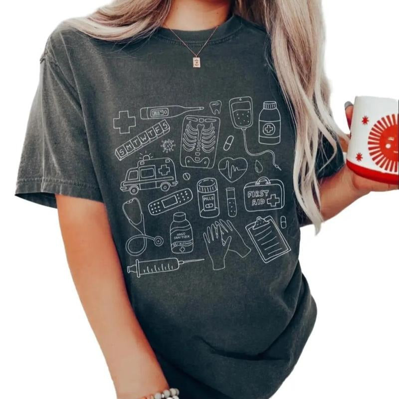 Medical Doodles T-Shirt for Nurses Hoodie, Sweatshirt | HypeDripTees.com