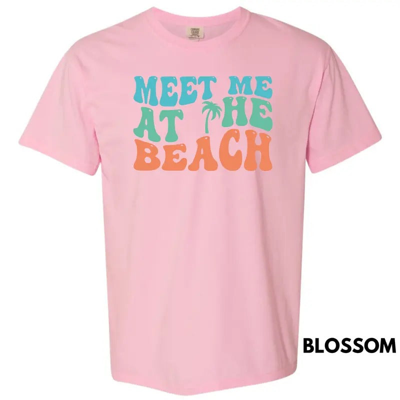 Meet Me At The Beach Comfort Colors T-Shirt 'NLB' Hoodie, Sweatshirt | HypeDripTees.com
