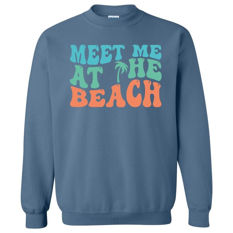 Meet Me At The Beach Sweatshirt 'NLB' T-Shirts, Hoodie | HypeDripTees.com
