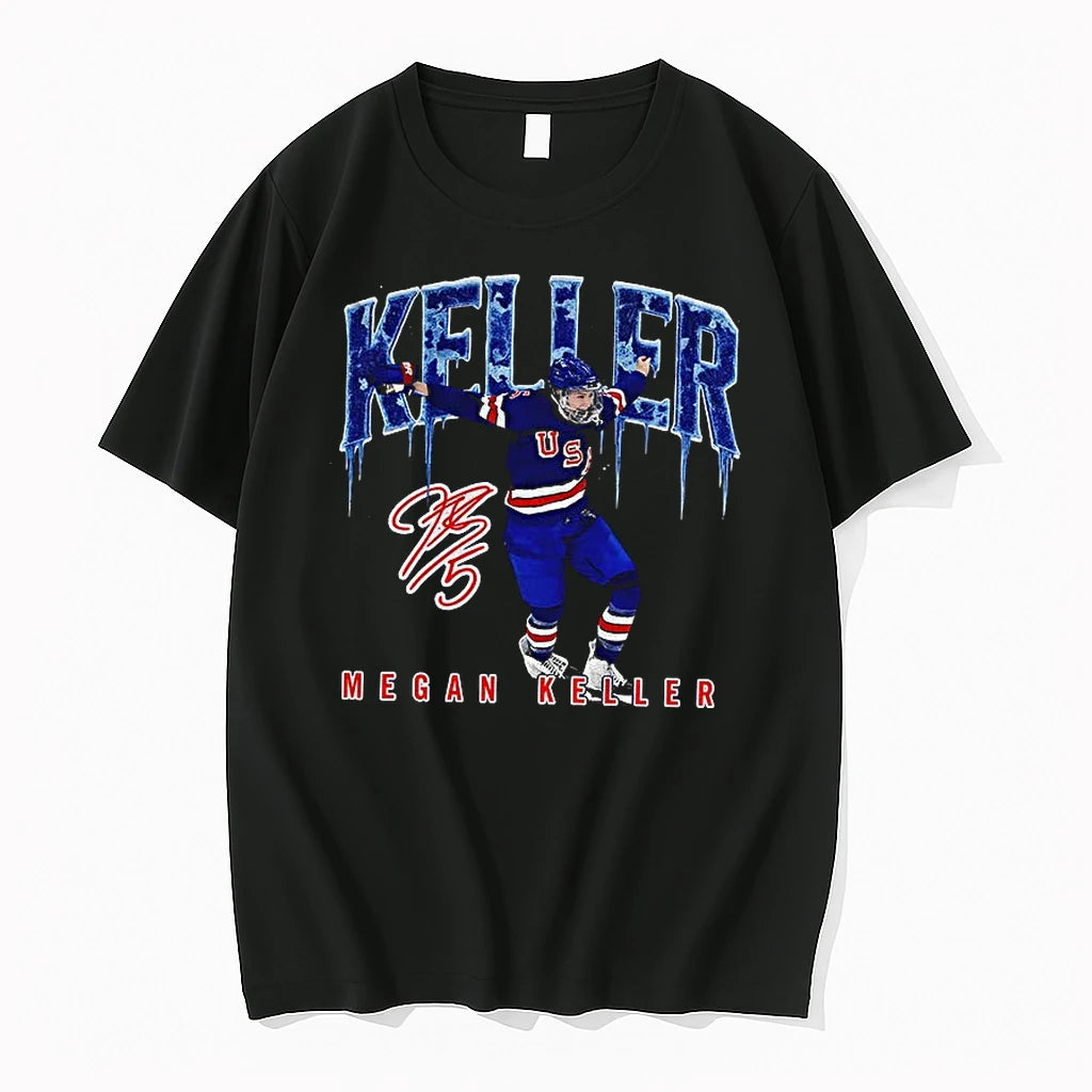 Megan Keller 5 Usa Ice Hockey Gold Medal Olympic Milano Cortina 2026 Winter Sports Signature T-Shirts, Hoodie, Sweatshirt