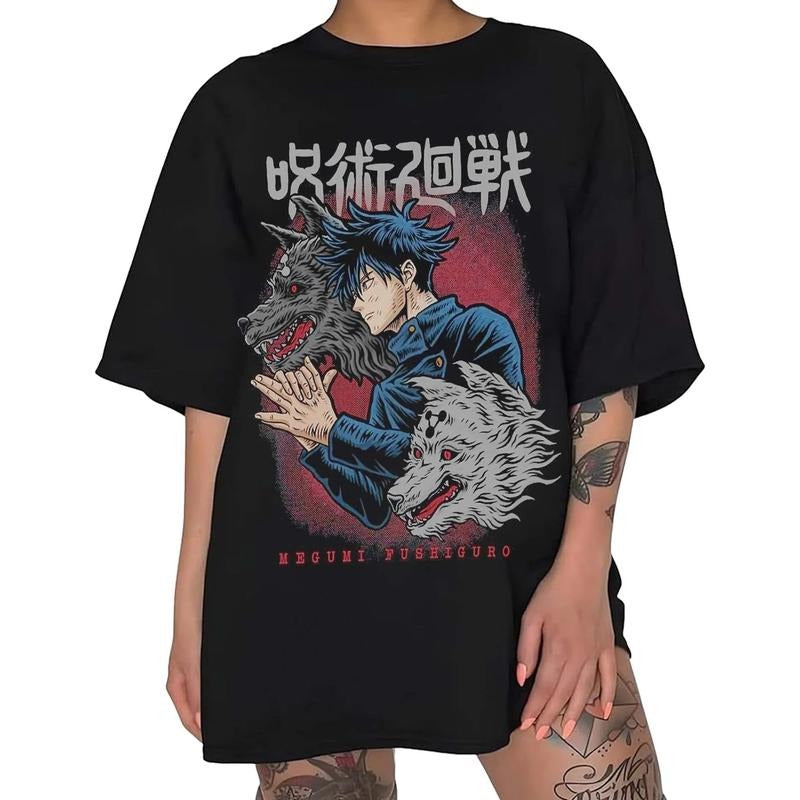 Megumii Diivine Dogs T Shirt, Goj0 Tshirt, Cool Anime Shirt, Manga Lovers Top, Anime Merch, Unisex Short Sleeve Tee...