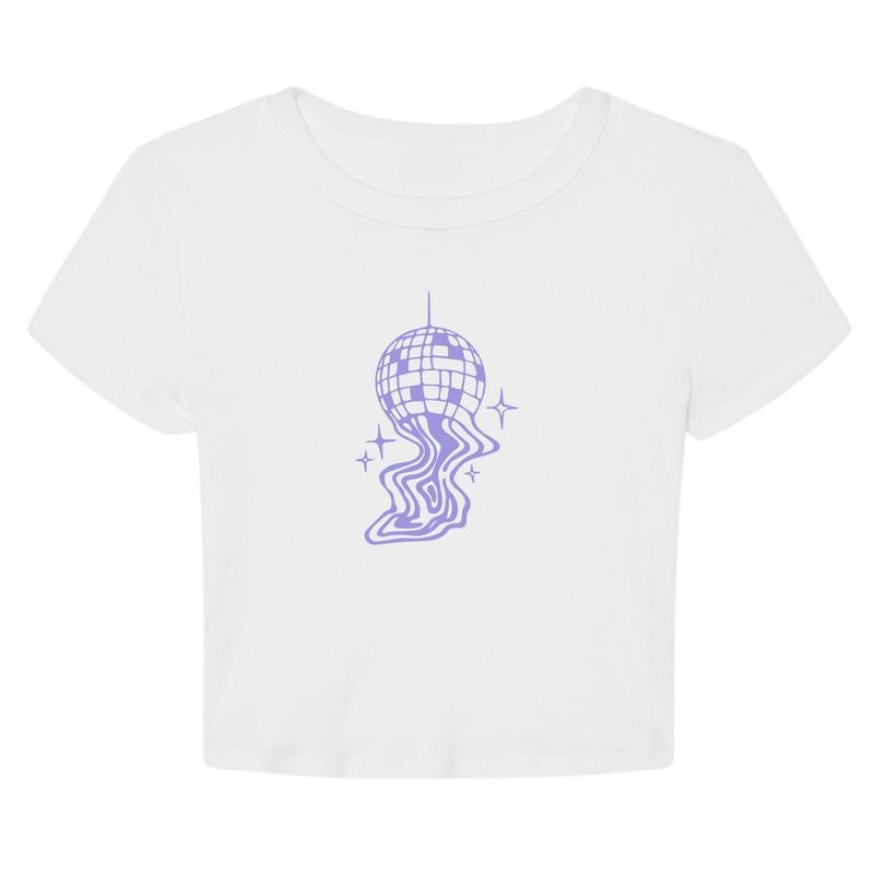 Melting Disco Top, Y2K Graphic T-Shirt, Casual Summer Shirt Hoodie, Sweatshirt | HypeDripTees.com