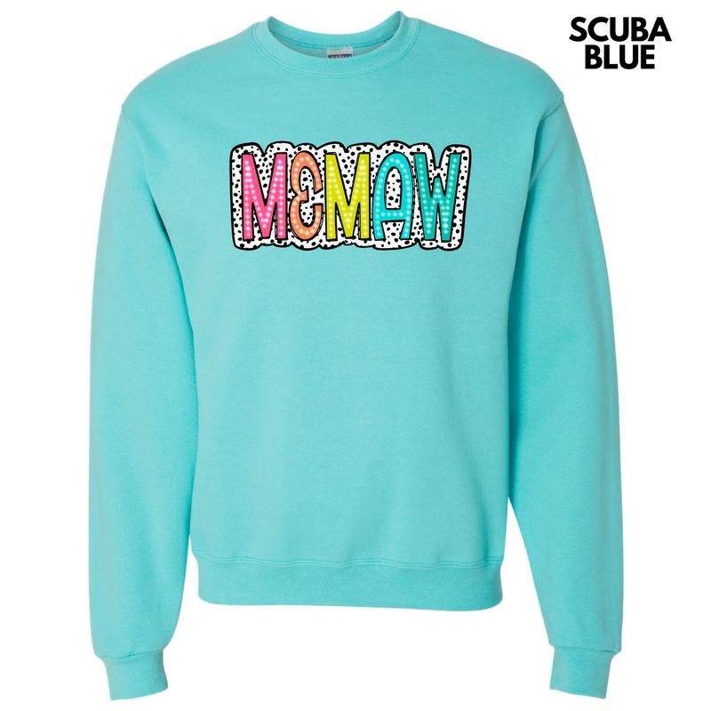 Memaw Neon Spotted Sweatshirt 'NLB' T-Shirts, Hoodie | HypeDripTees.com